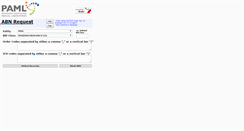 Desktop Screenshot of abnrequest.paml.com