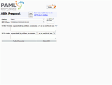 Tablet Screenshot of abnrequest.paml.com